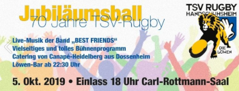 Jubiläumsball 70 Jahre TSV-Rugby