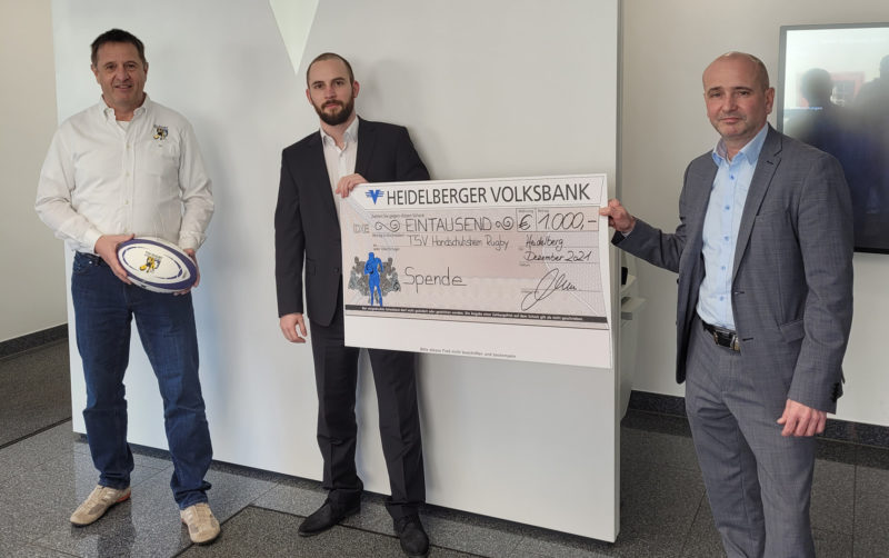 Heidelberger Volksbank unterstützt die Rugby-Abteilung des TSV Handschuhsheim