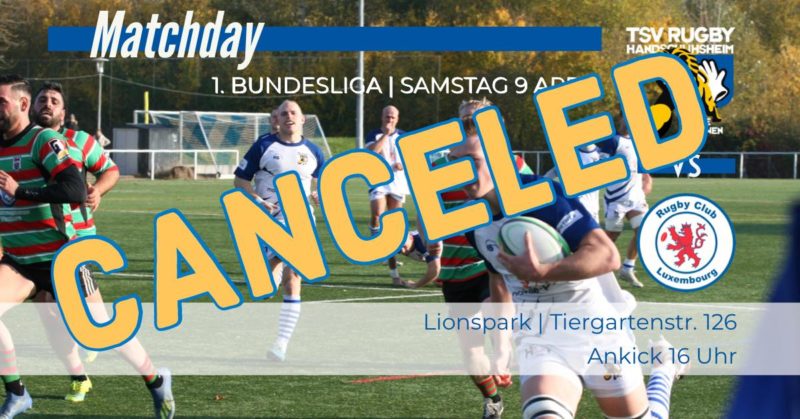 Spielabsage gegen RC Luxemburg